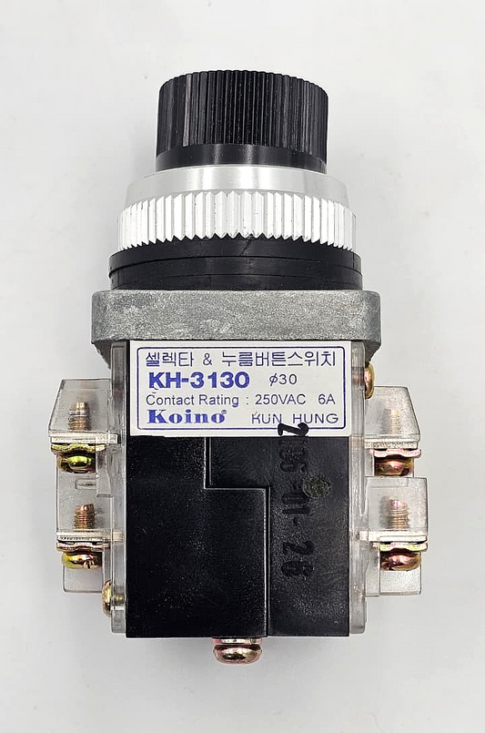 KOINO KH3130 Selector Push Button Switch | 250VAC 6A1
