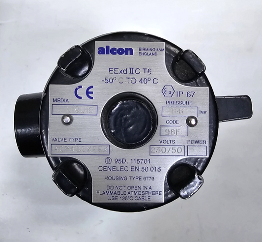 Alcon ACP4SSXEEXD – Solenoid Valve | 230V 50Hz | 8.6 Bar | ExplosionProof | UK1