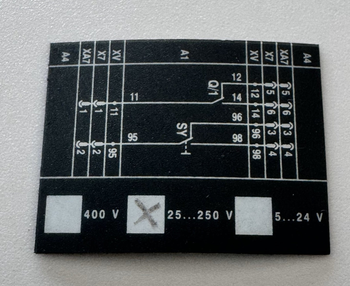ABB SACE ISD AO51370 R1 Contact Module – Relay Terminal Layout & Voltage5
