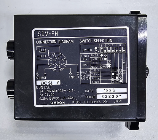 Omron SDVFH Voltage Sensor – 24VDC, 2A, Industrial Grade, Made in Japan1
