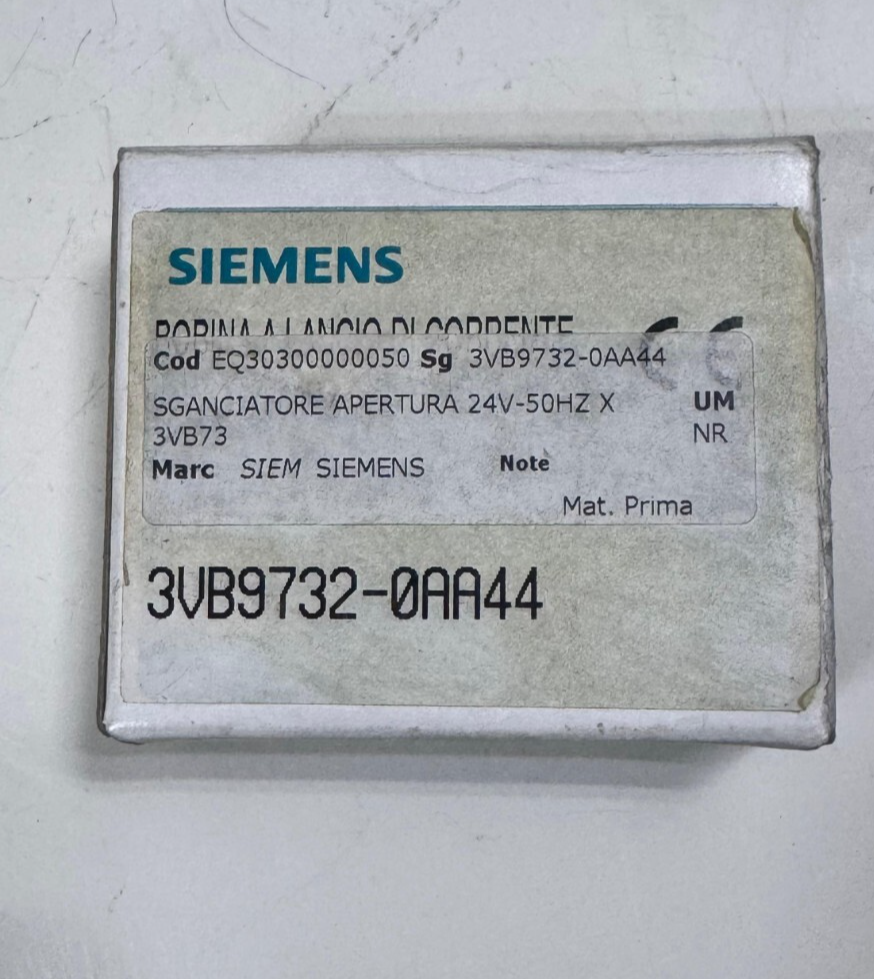 Siemens 3VB97320AA44 Undervoltage Release 24V 50Hz SGANCIATORE Apertura5