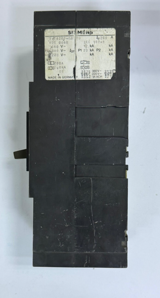 SIEMENS 3VT6 Circuit Breaker – 200A | ON/OFF Switch | Industrial MCCB1