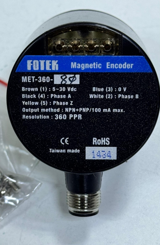 Fotek | MET3608M12 | Magnetic Encoder – 360 PPR Resolution1