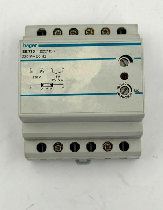 Hager EE 715 Twilight Switch Relay – Modular, 230V, Made in France1