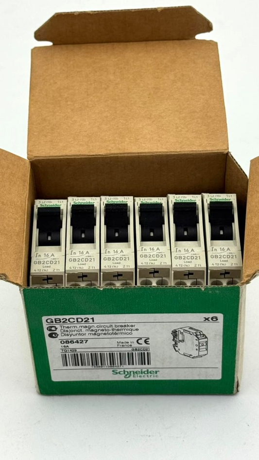 Schneider Electric TeSys GB2CD21 ThermalMagnetic Circuit Breaker| 16 A ( 1 PCS)1