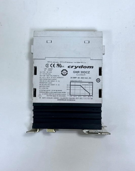 Crydom GNR30DCZ Solid State Relay | 30A Output | 48–600VAC Load | 4–32VDC Input1