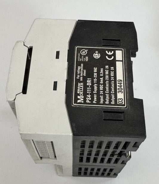 Moeller PS4111DR1 Power Supply Module – 115230VAC | 24VDC Input | 2A Output1