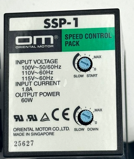 Oriental Motor SSP 1 Speed Control Pack | 100–115V AC Input, 1.8A, 60W1
