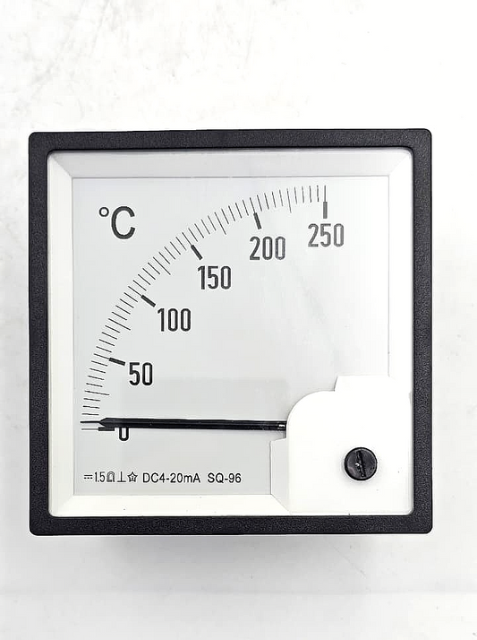 SQ96 Panel Meter 0250°C | DC 420mA Temperature Range1