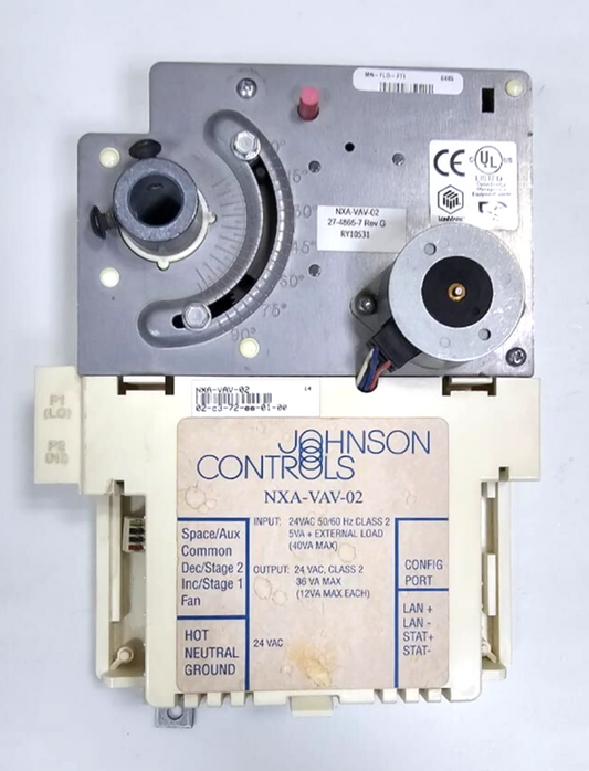 Johnson Controls NXAVAV02 VAV Controller | 24VAC Input/Output | HVAC1