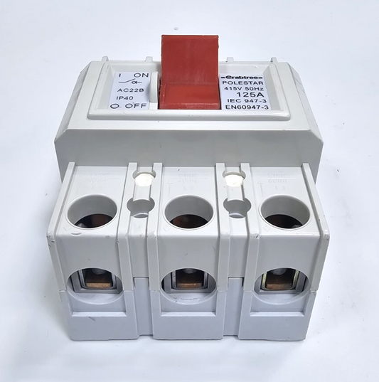 Crabtree Polestar 125A Main Switch Disconnector – 3 Phase, 415V 50Hz1