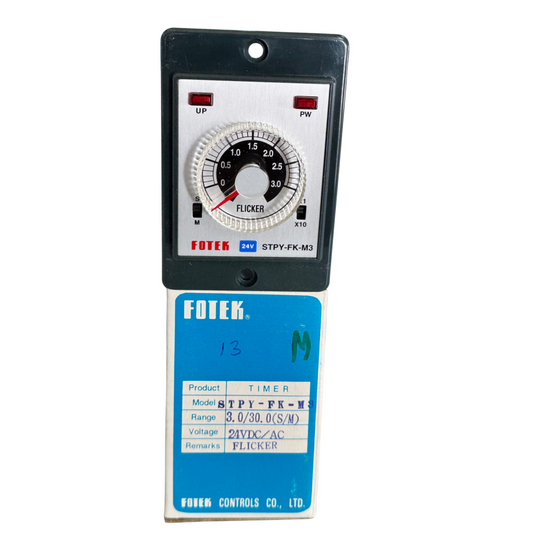 Fotek STPYFKM3 Delay Timer (24VAC) – HighPrecision Flicker Relay Timer - saleem al tamimi electric equipment trading co llc-UAE