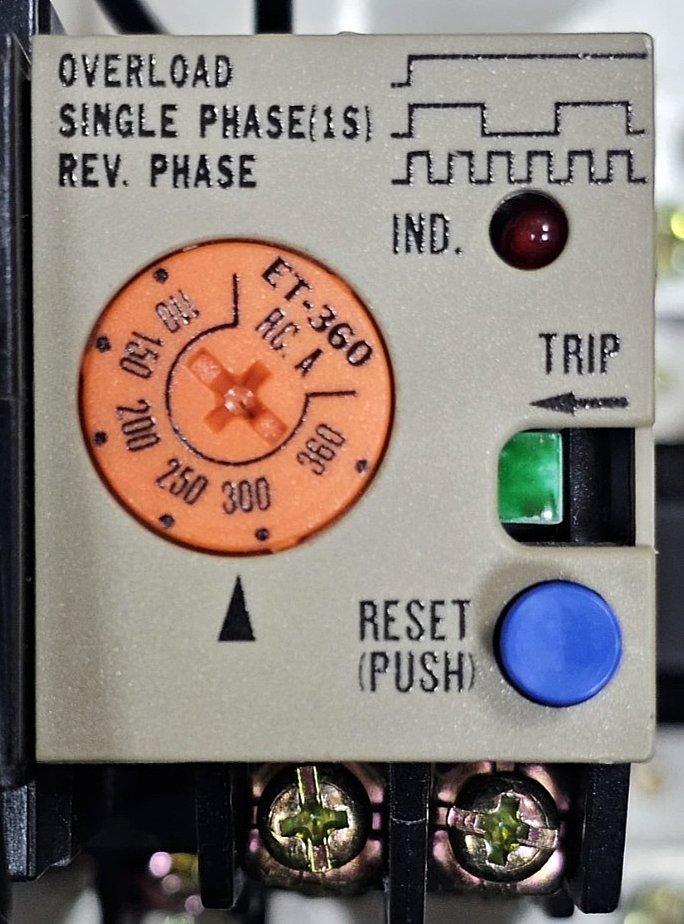 Mitsubishi ET360 Motor Protection Relay | 110360 A | 660VAC | Japan Made - saleem al tamimi electric equipment trading co llc-UAE