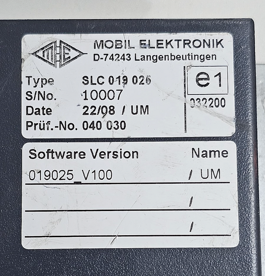 Mobil Elektronik SLC019026 Controller Module | Made in Germany - saleem al tamimi electric equipment trading co llc-UAE