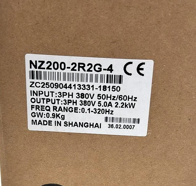 ZONCN NZ2002R2G4 Variable Frequency Drive (VFD) | 380V input/output(3PH) - saleem al tamimi electric equipment trading co llc-UAE