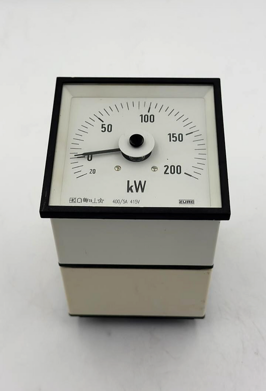 ZURC 200 kW Wattmeter | 415V 400/5A ( 1 Pcs ) - saleem al tamimi electric equipment trading co llc-UAE