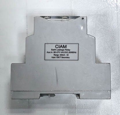 CIAM Earth Leakage Relay | 90–270V AC/DC | 50/60Hz | Adjustable Range 300mA–3A1