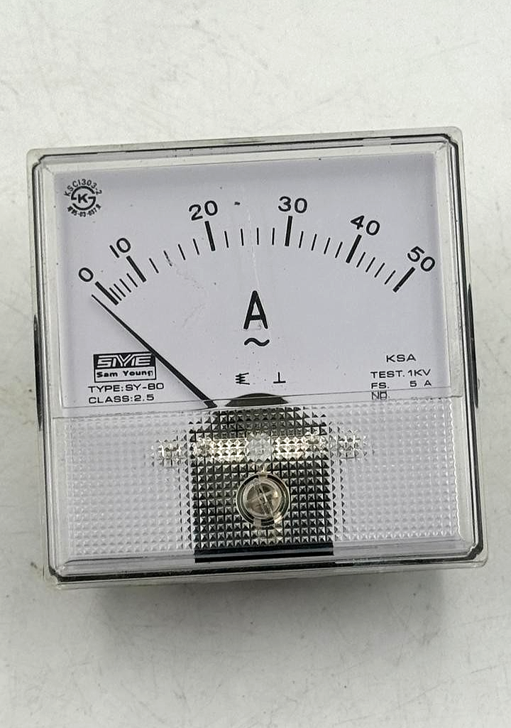 Samyoung SY‑80 AC Ammeter Panel Meter 0–50A1