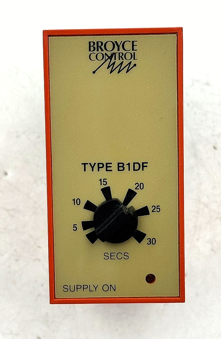 Broyce Control B1DF OnDelay Time Delay Relay | 5–30 Sec | Made in UK ( 1 Pcs )1