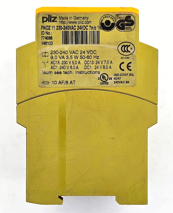 Pilz PNOZ 11  774086 | 230240VAC 24VDC | Safety Relay | Made in Germany2