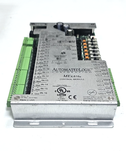 Automated Logic MEx816u Control Module | 24VAC | 26VDC | 45VA | Made in USA1
