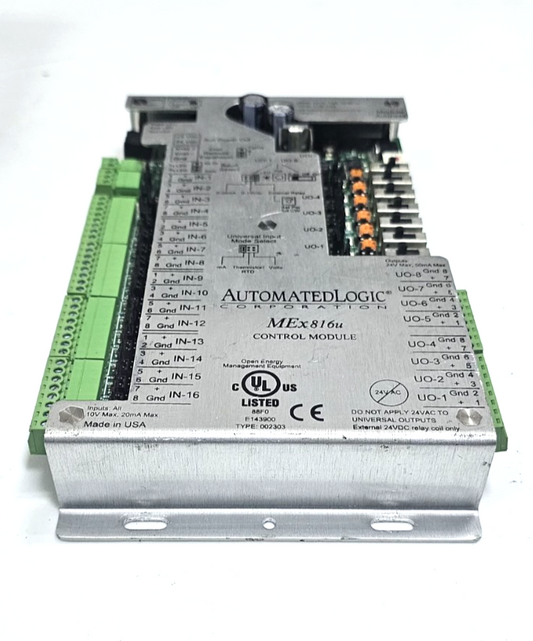 Automated Logic MEx816u Control Module | 24VAC | 26VDC | 45VA | Made in USA1