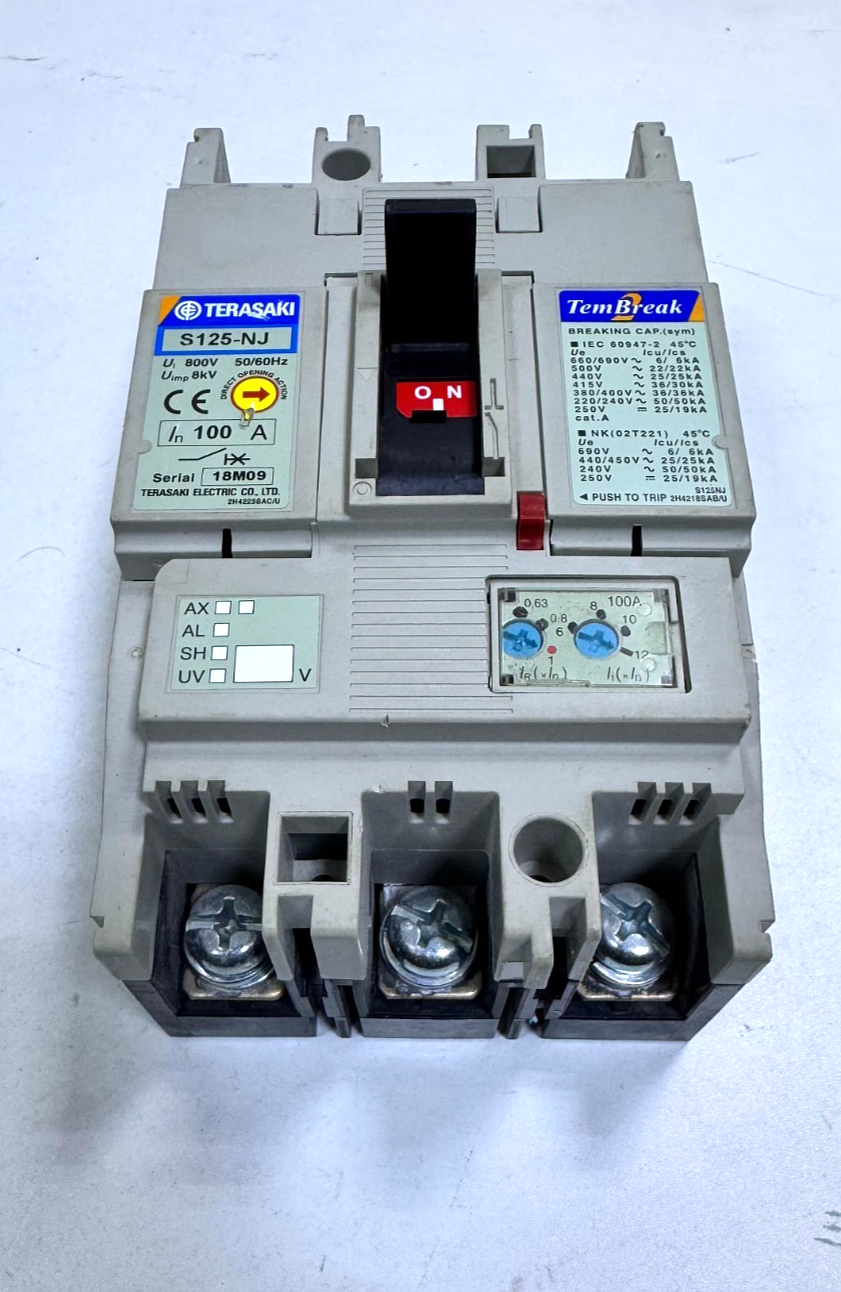 Terasaki | S125NJ | Circuit Breaker | 100 A | Used | Fast Shipping1