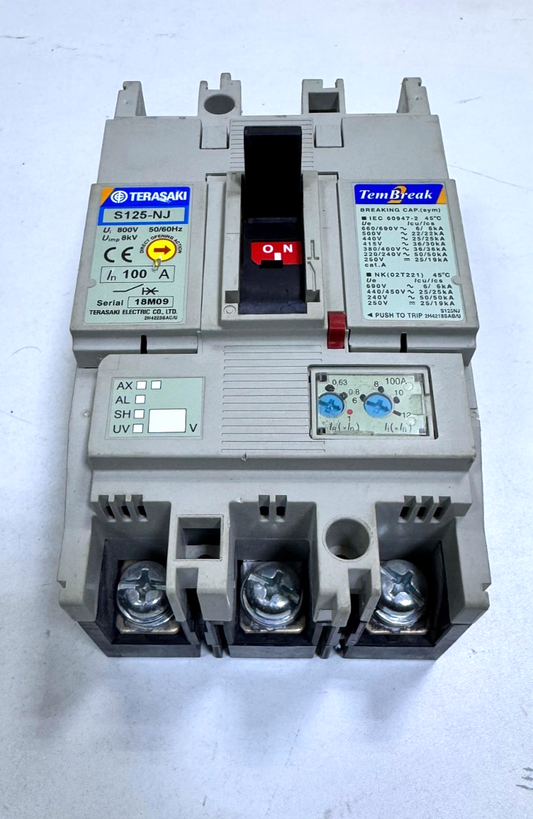 Terasaki | S125NJ | Circuit Breaker | 100 A | Used | Fast Shipping1