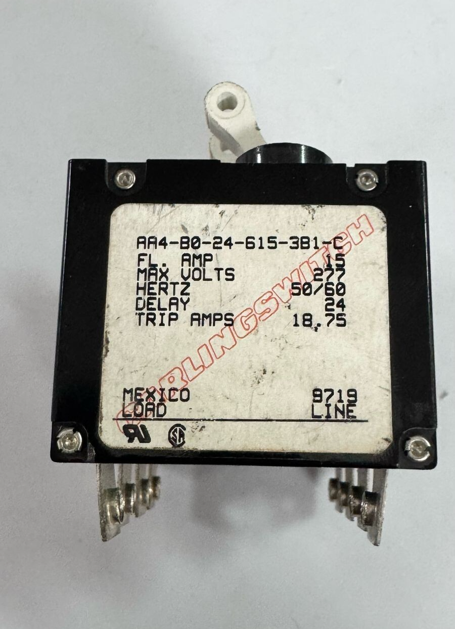 Carlingswitch AA4B024615381C Switch  15 FL. AMP, 277V Max, 50/60Hz,1