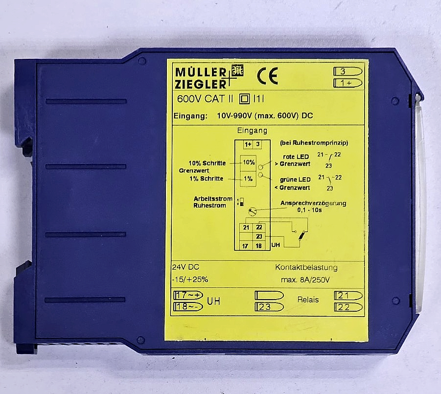 Müller + Ziegler | 600V CAT II | Measuring Transducer | 600V DC2