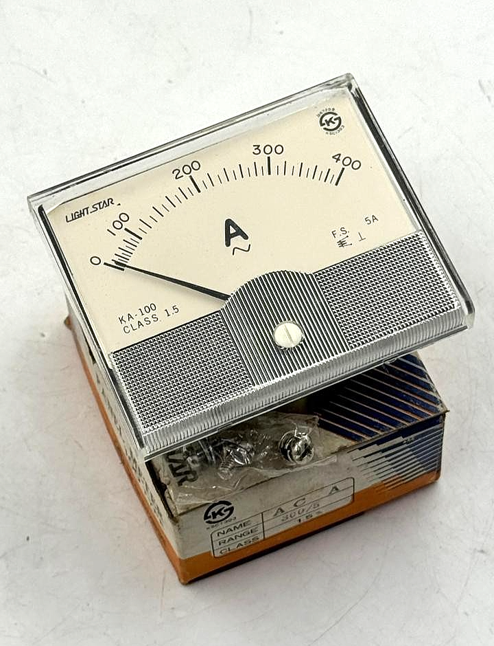 Light Star KA100 Analog AC Ammeter 0–400A0
