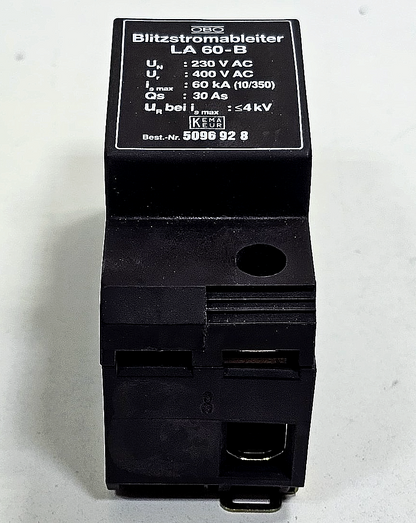 OBO Blitzstromableiter | LA 60B | Lightning Current Arrester| 230/400V AC4
