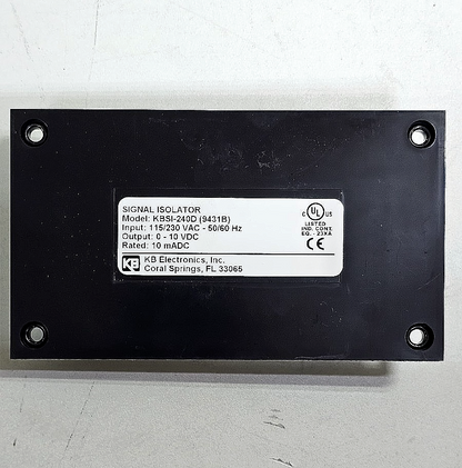 KB Electronics |  KBSI‑240D (9431B) | Signal Isolator1