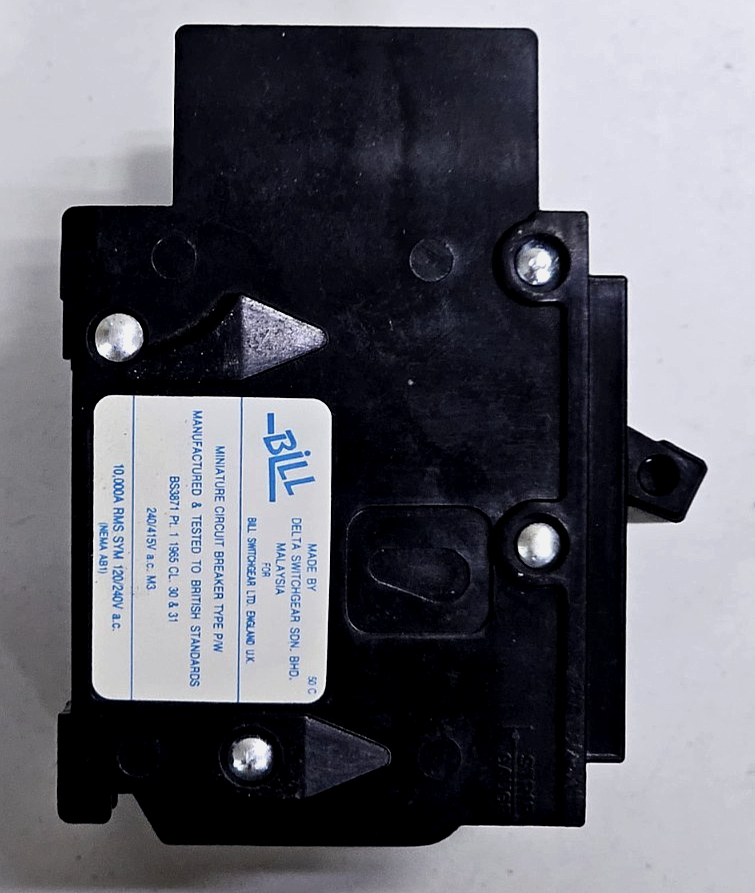 Bill Switchgear | P/W | Miniature Circuit Breaker (MCB) | 40 A | UK MADE2