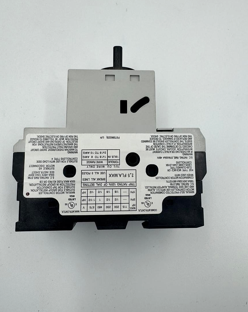 GE | GPS1BHAG | Manual Motor Starter | 2.5A | Made in China( 1 pcs )3