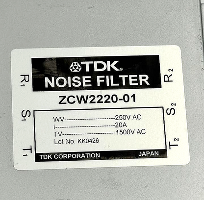 TDK ZCW222001 Noise Filter | 250V AC, 20A | Made in Jpan2