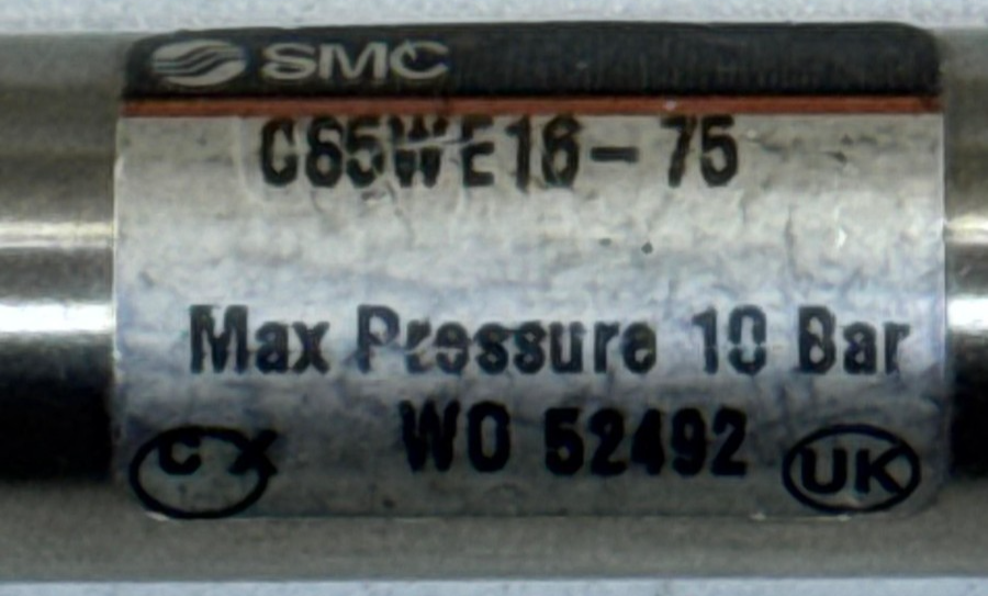 SMC | C85WE1875 | Pneumatic Cylinder – Max Pressure 10 Bar | WO 524921