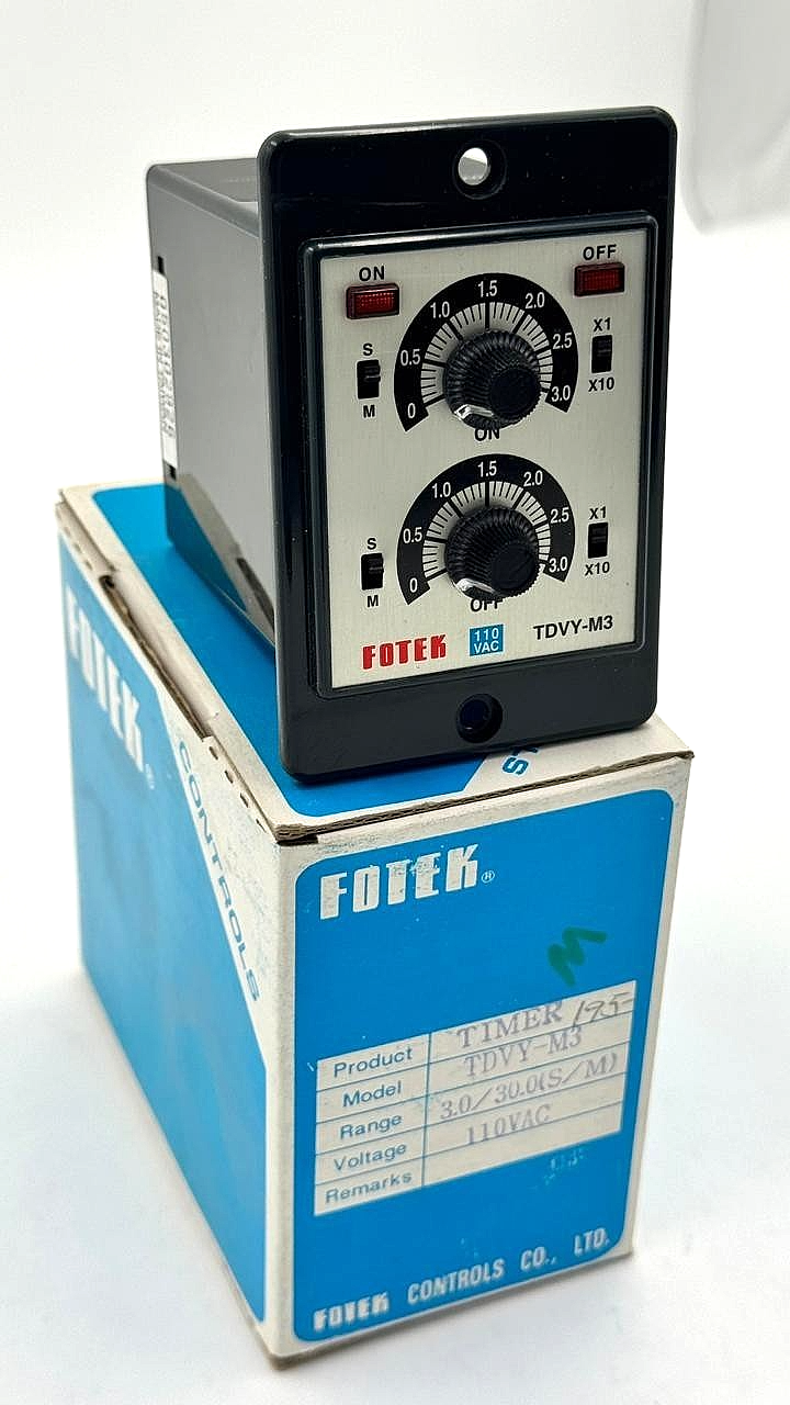 Fotek TDVYM3 | 110 VAC | Twin Timer Relay | Made in Taiwan0