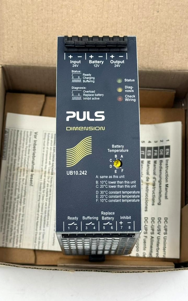 PULS DIMENSION UB10.242 | 10A DCUPS Control Unit Czech Republic Made0