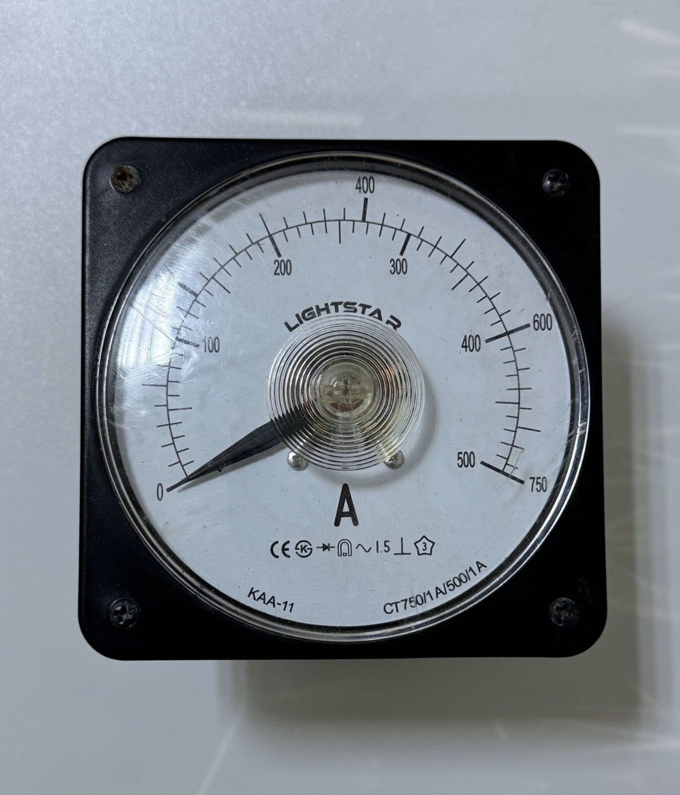 Light Star AC Ammeter KAA11 | 0–750A Range | Analog Panel Meter0