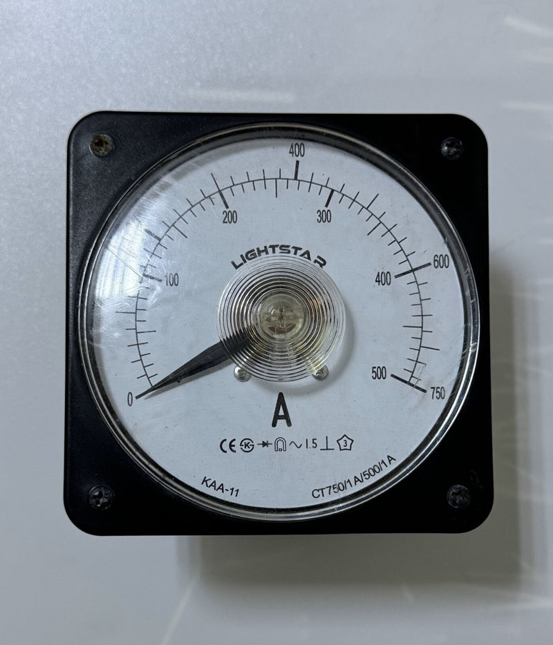 Light Star AC Ammeter KAA11 | 0–750A Range | Analog Panel Meter0
