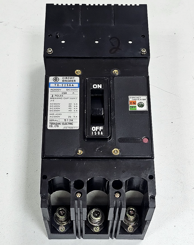Terasaki Electric |  T0225BA | Circuit Breaker | 150A | 3Pole MCCB0