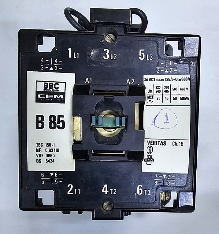 BBC CEM B85 Power Contactor | 125A | 660V | 220V Coil | 50kW | Fast Shipping1