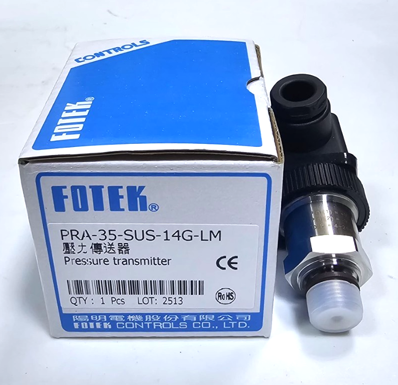 FOTEK PRA35SUS14GLM Pressure Transmitter – 35 BAR, 8~30VDC, 420 mA0