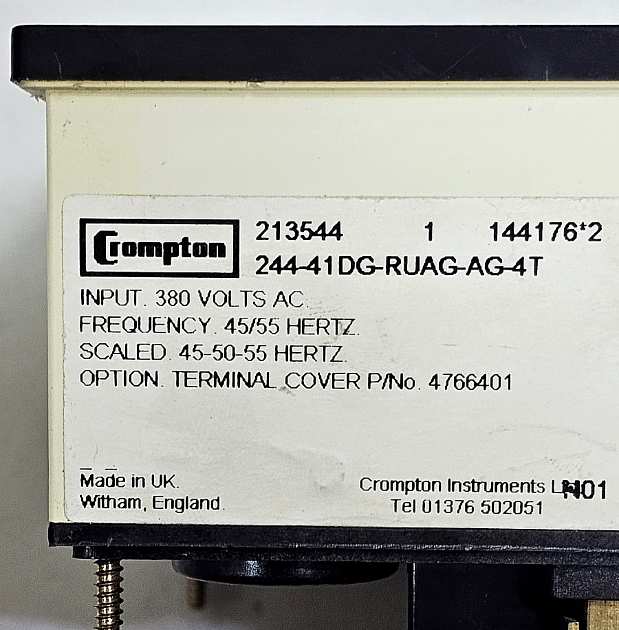 Crompton Instruments | 24441DGRUAGAG4T | Analog Panel Meter | 380V AC2