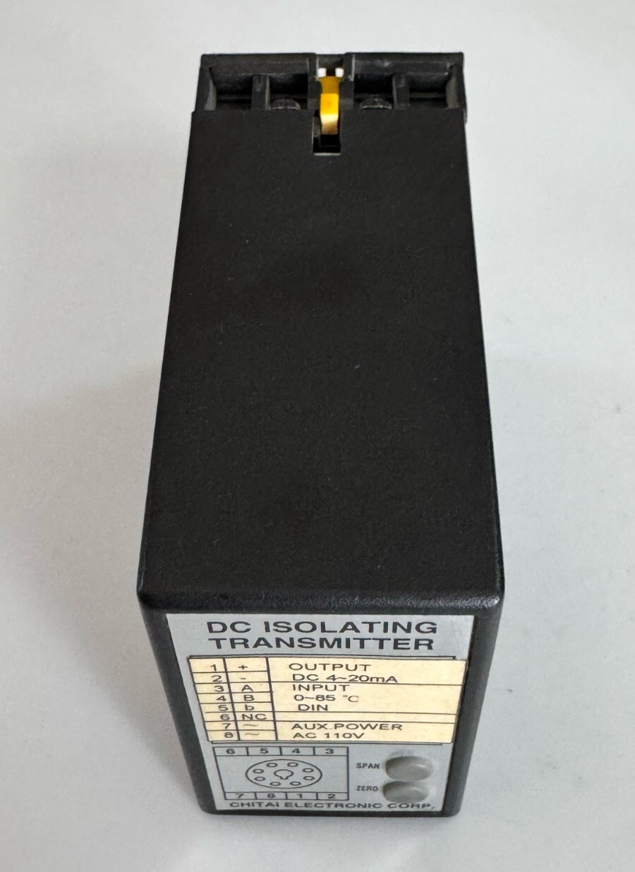 Chitai Electronic Corp. DC Isolating Transmitter – 420mA Output, 085°C Input1