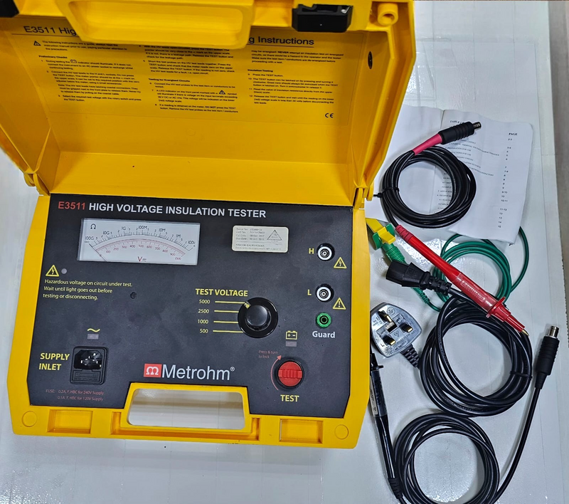 Metrohm E3511 High Voltage Insulation Tester FullSet |Made in UK |Fast Shipping0