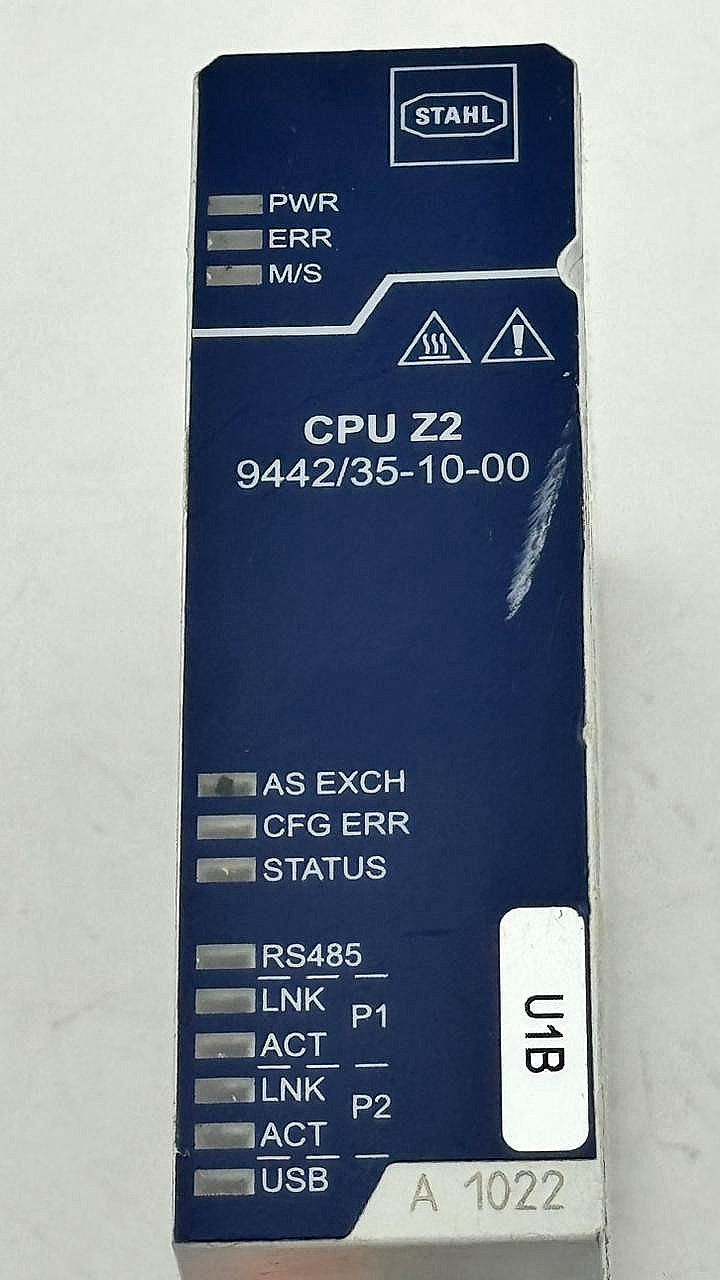 STAHL CPU Z2 9442/351000 | Remote I/O CPU Module | Made in Germany2