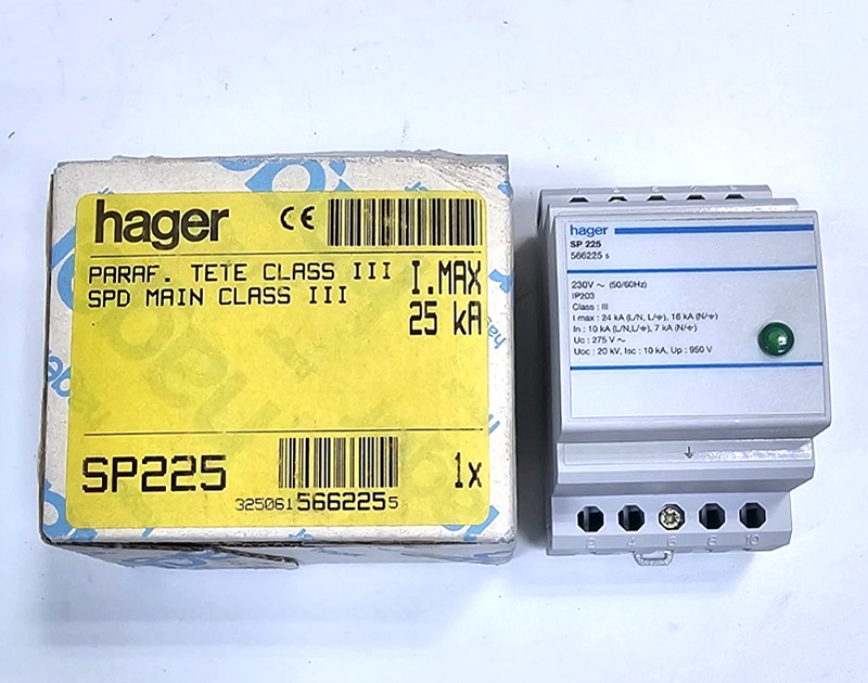 Hager SP225 Surge Protection Device – 230V, 24kA| Made in Spian0