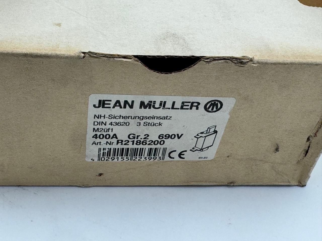 Jean Müller | R2186200  | 400A |  Fuse Link Set ( Pack of 3 pcs  )8